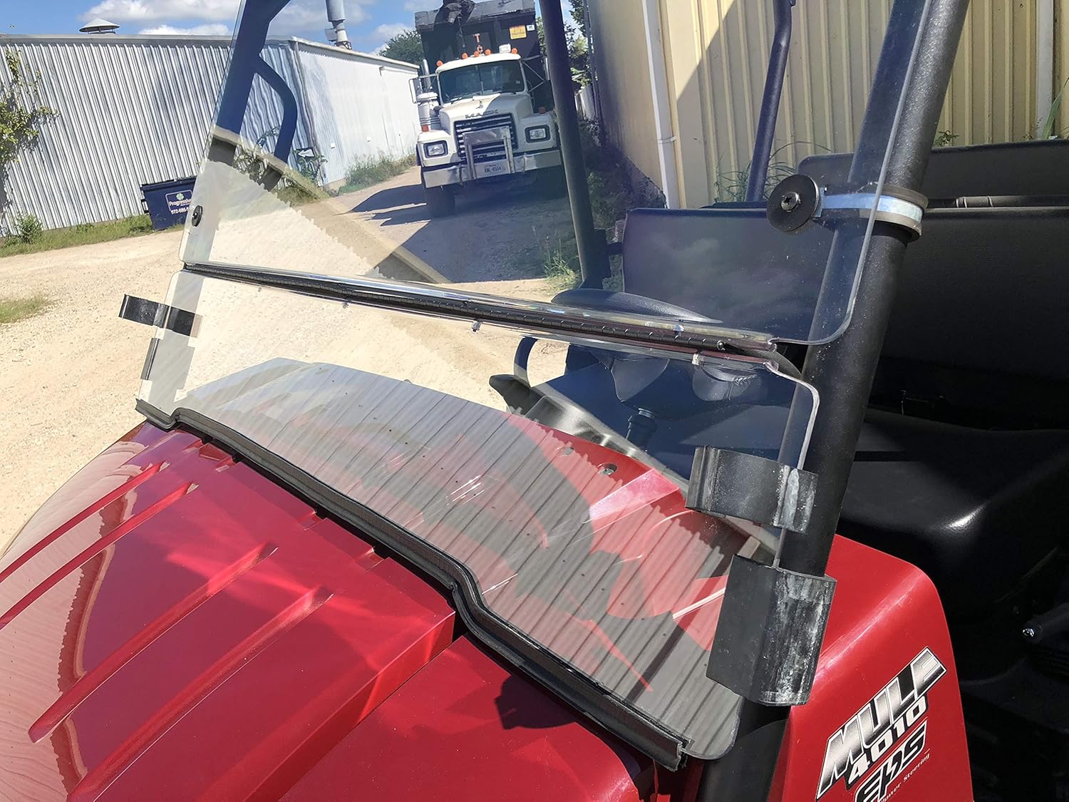 1/4 Polycarbonate Flip Up Windshield for Kawasaki Mule 4000 4010 N472761