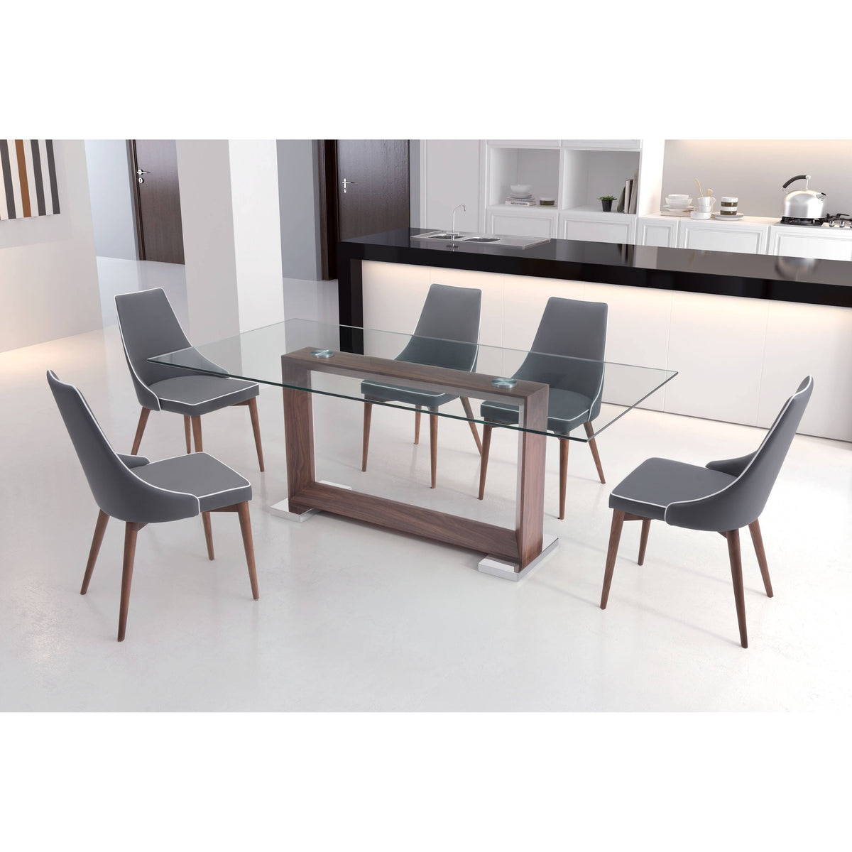 Dark Gray Dining Chair (Set of 2) I3313