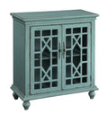 Blue Two Door Cabinet V4257