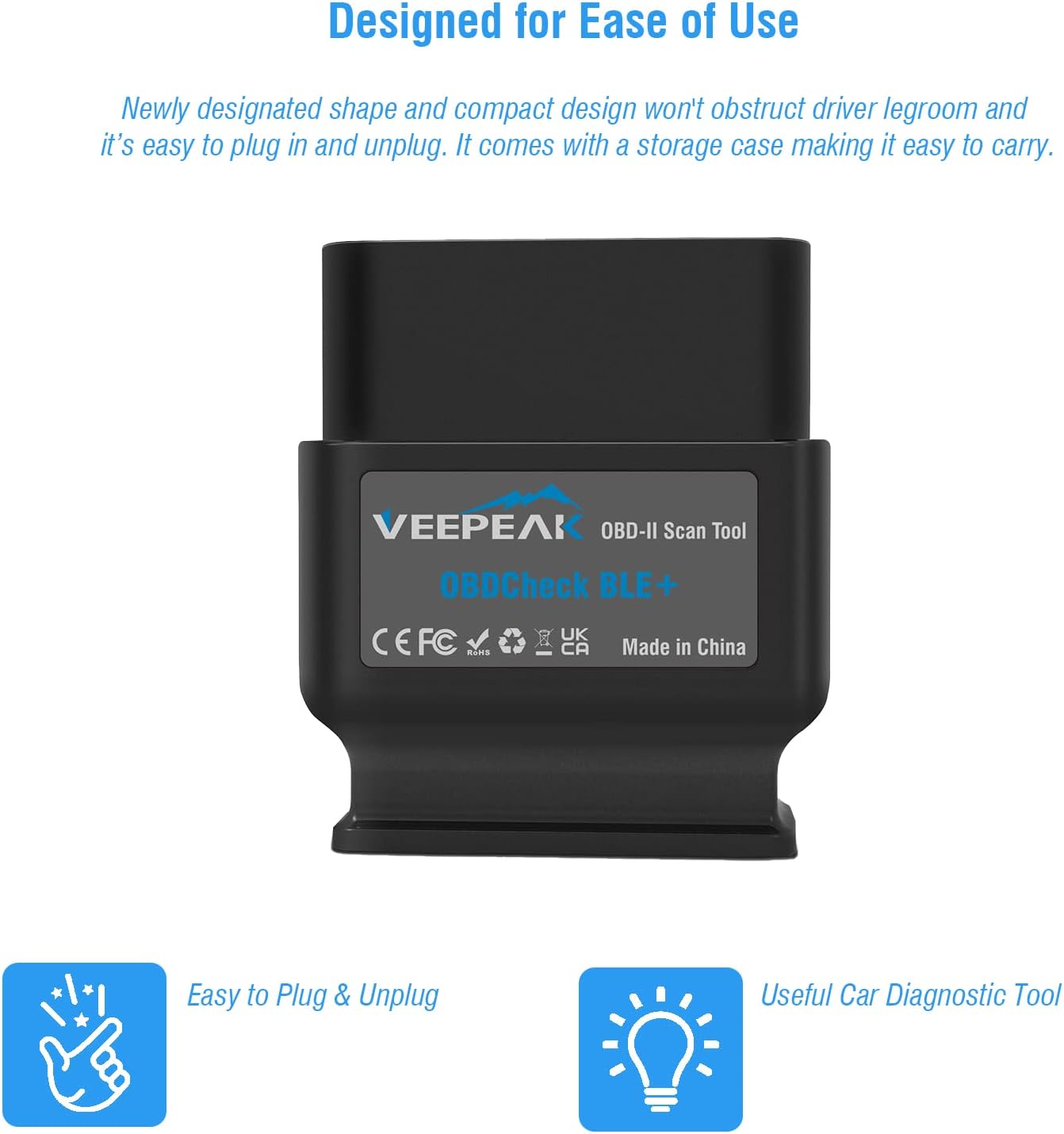 OBD II Bluetooth Scanner Code Reader Pack of 2 Q507