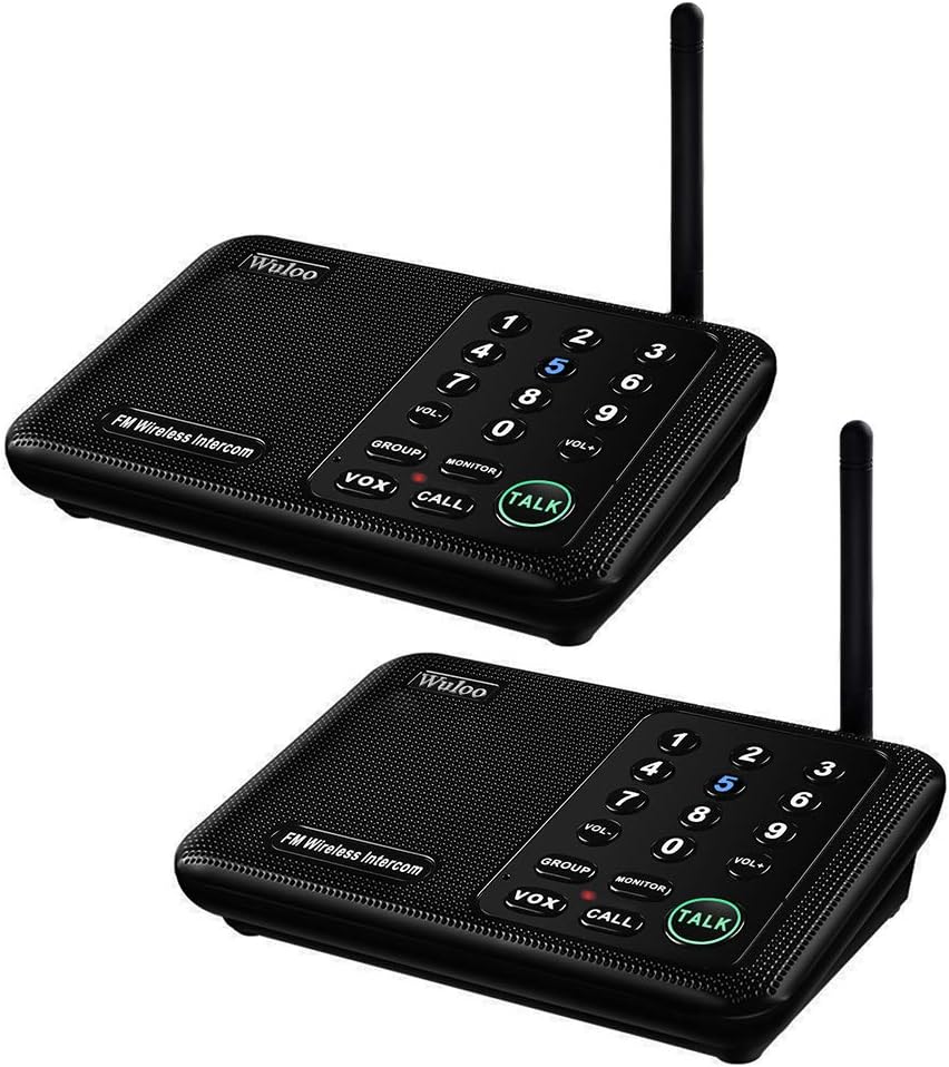 Black 2 Pack Wireless Intercom System B979650