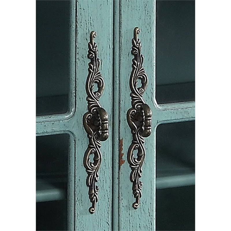 Blue Two Door Cabinet V4257