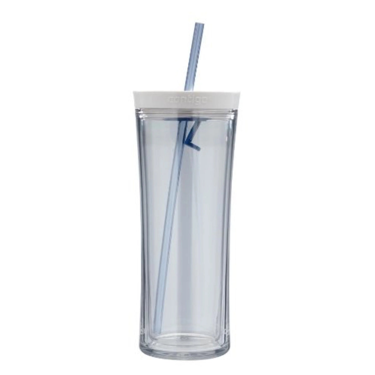20 Oz Clear Tumbler with Straw V673
