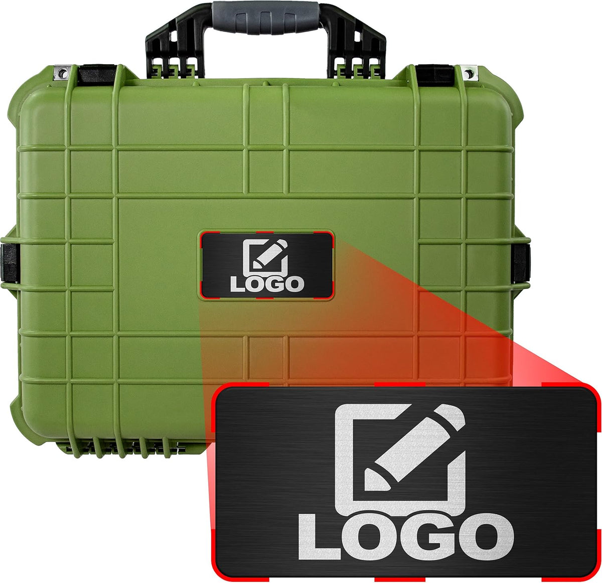 White 20 Inch Waterproof Shockproof Camera Case with Foam J606435