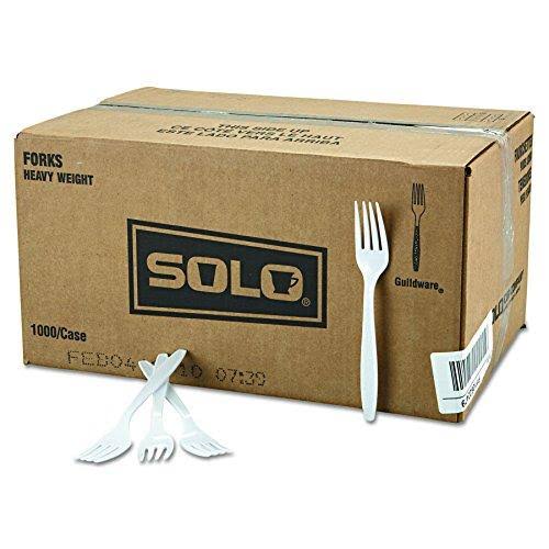 Black Extra Heavyweight Plastic Fork O393