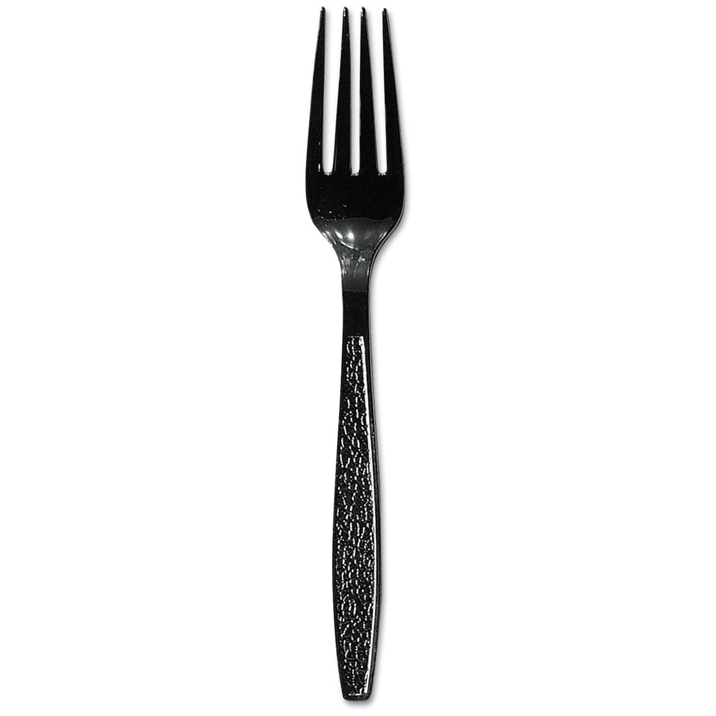 Black Extra Heavyweight Plastic Fork O393