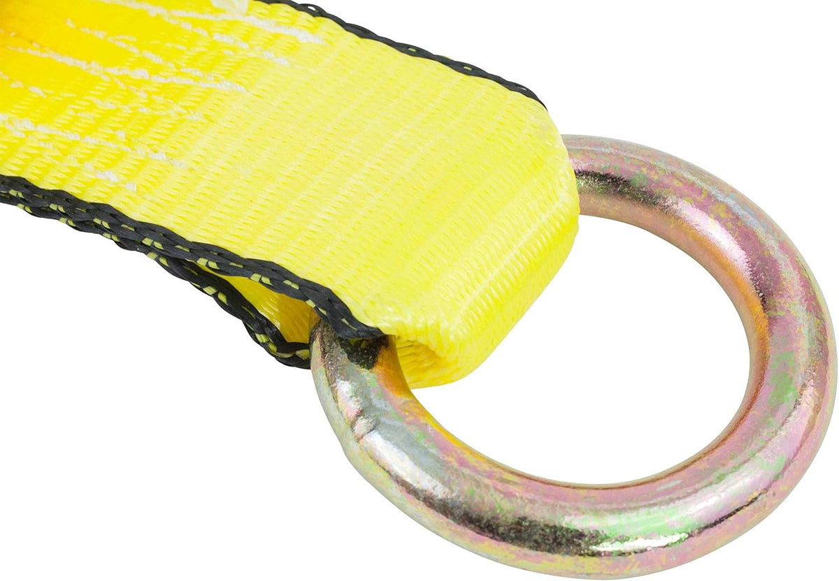 8 Pack Car Tie Down Ratchet Strap with Chain Anchor Wheel Straps E880071