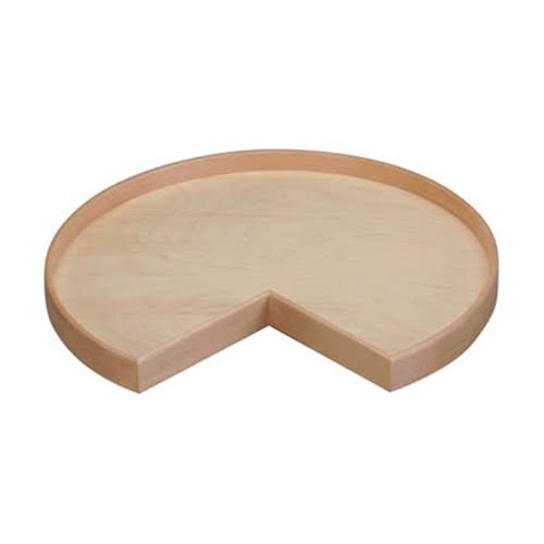 32x22 Natural Wood Kidney Lazy Susan M7018
