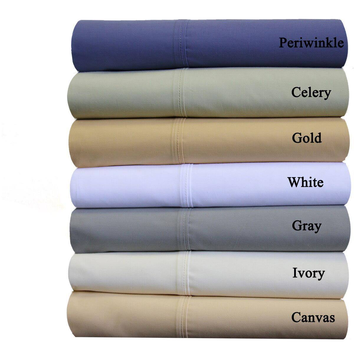 White Percale Sheets California King C325