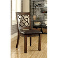 Faux Leather Dining Chair in Walnut (Set of 2) L69528