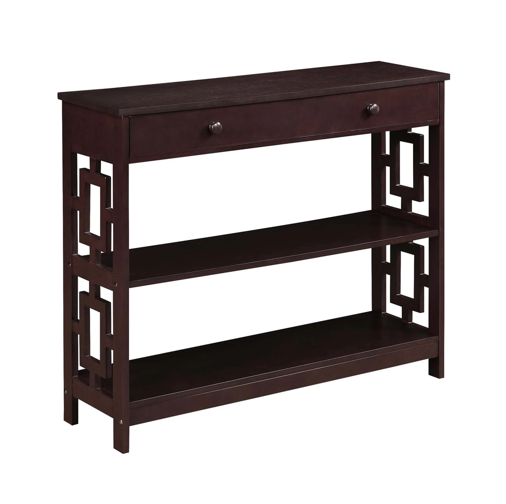 Espresso Console Table with Drawer C3069