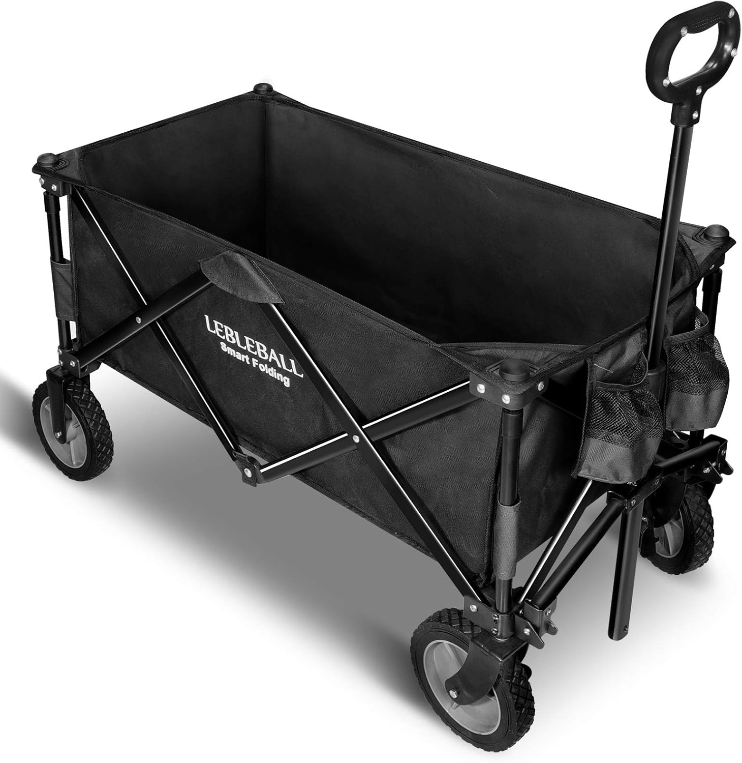 Outdoor Collapsible Utility Wagon Cart with Brake O83295
