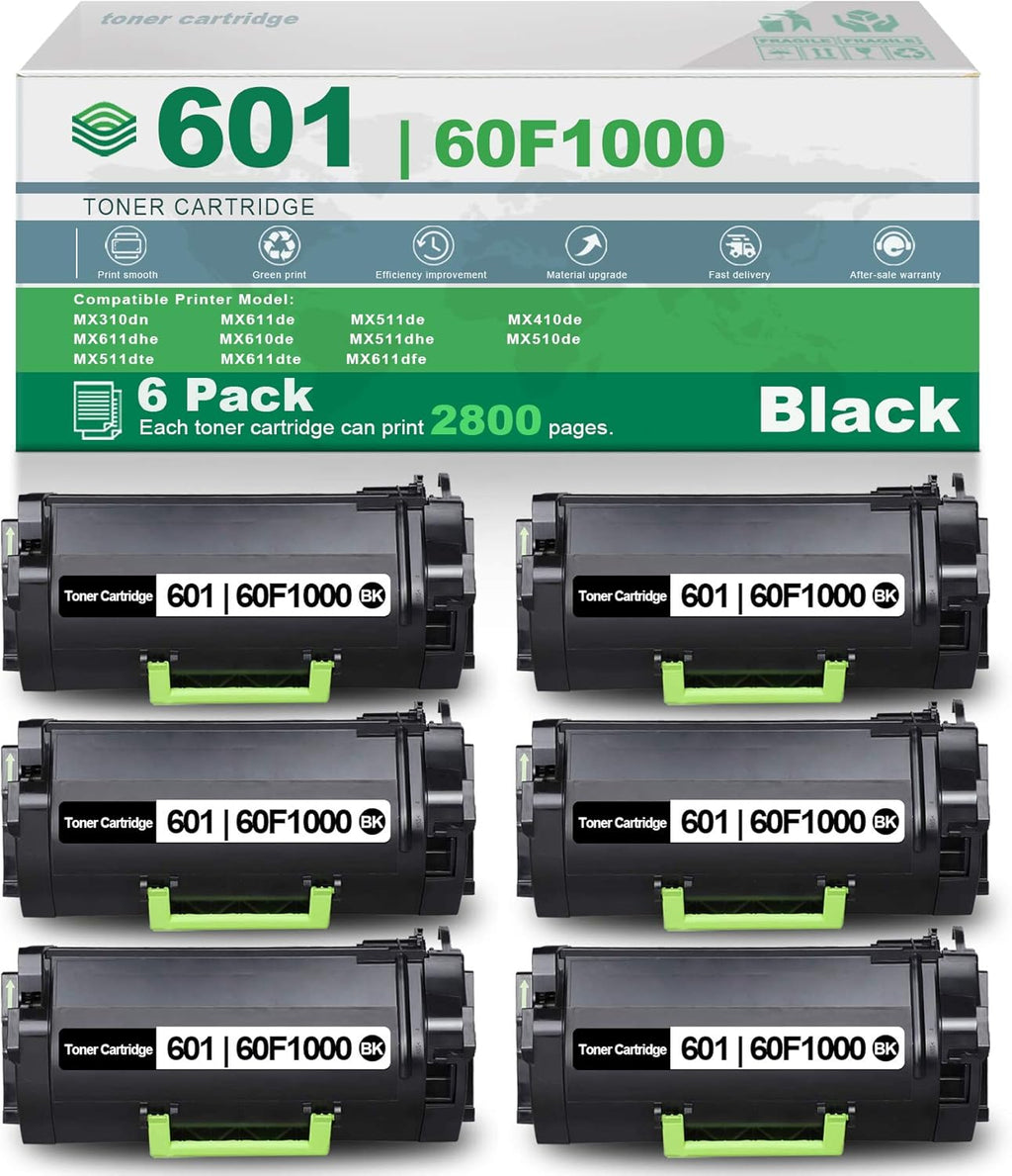6 Pack Black Remanufactured Compatible Toner Cartridge J523247