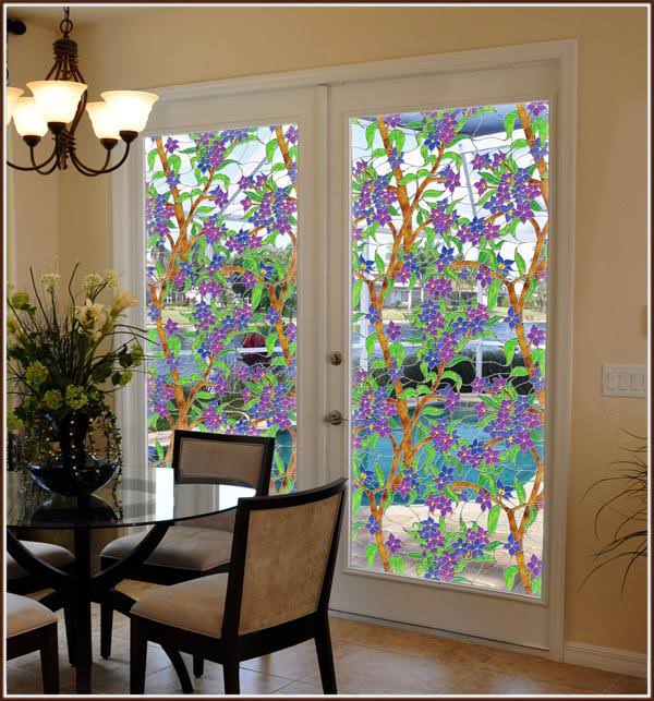 Stained Glass Film (Static Cling) 32x22 x 86x22 C58554