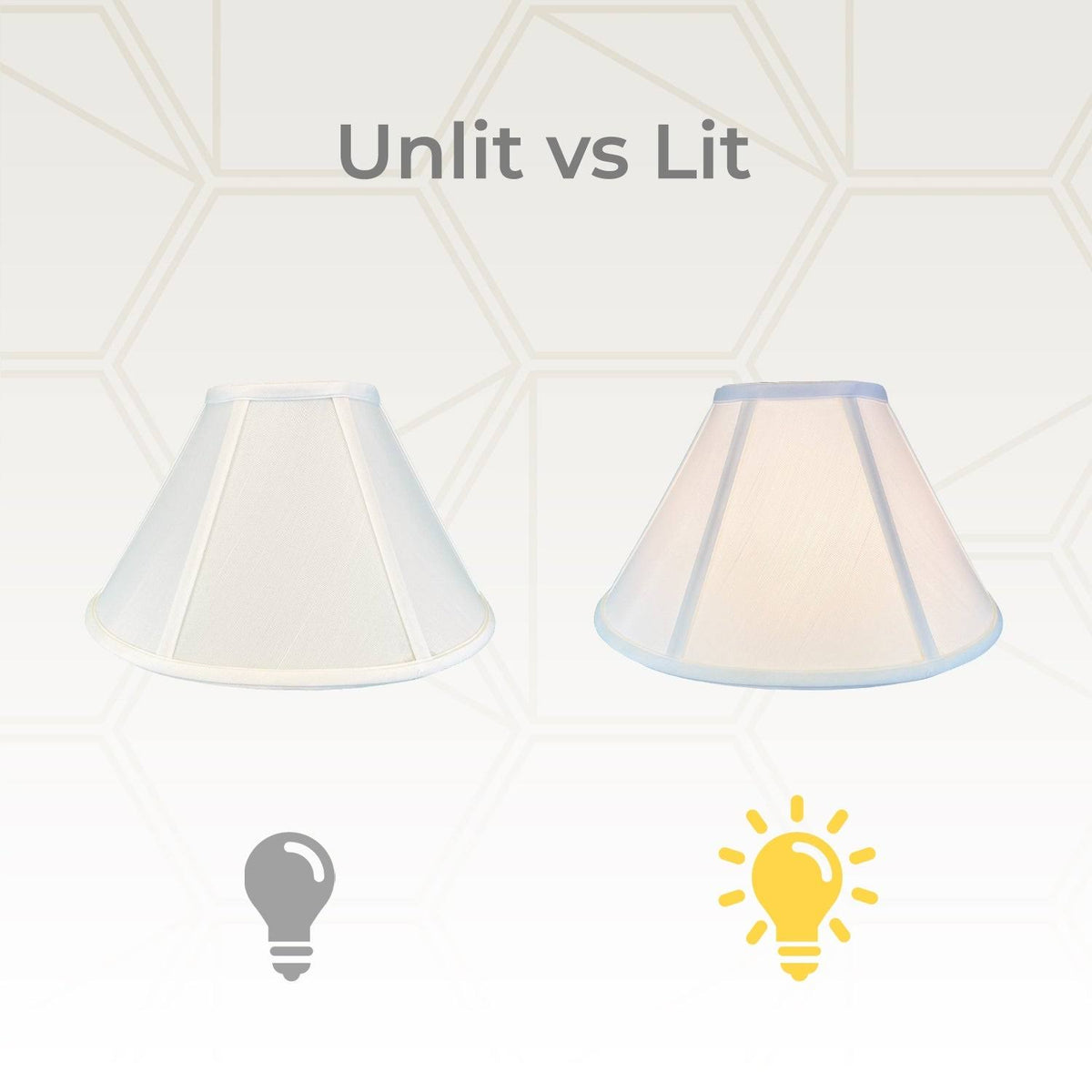 White Coolie Empire Lamp Shade, 5x14x9.5, Set of 2 D404