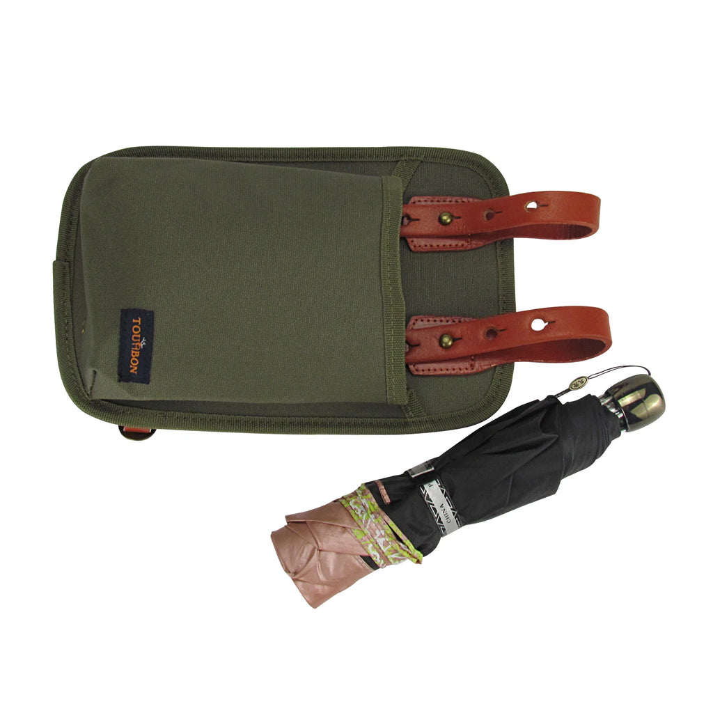 Green Canvas Bike Tool Storage Pannier with U Lock Holder Bag G858