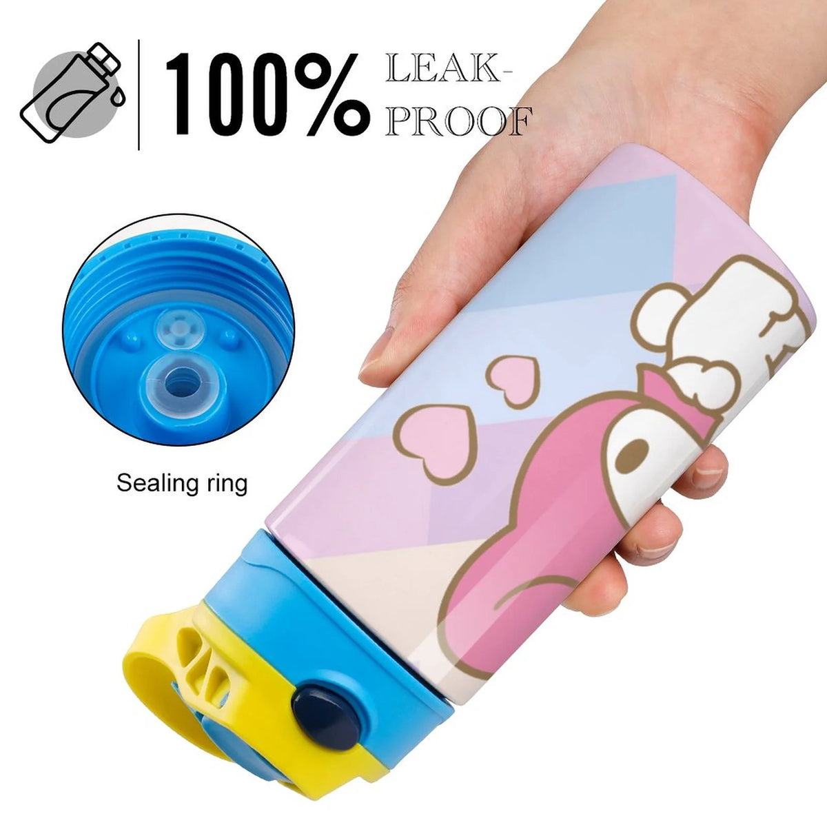Stainless Steel Vacuum Insulated Water Bottle With Straw X7735