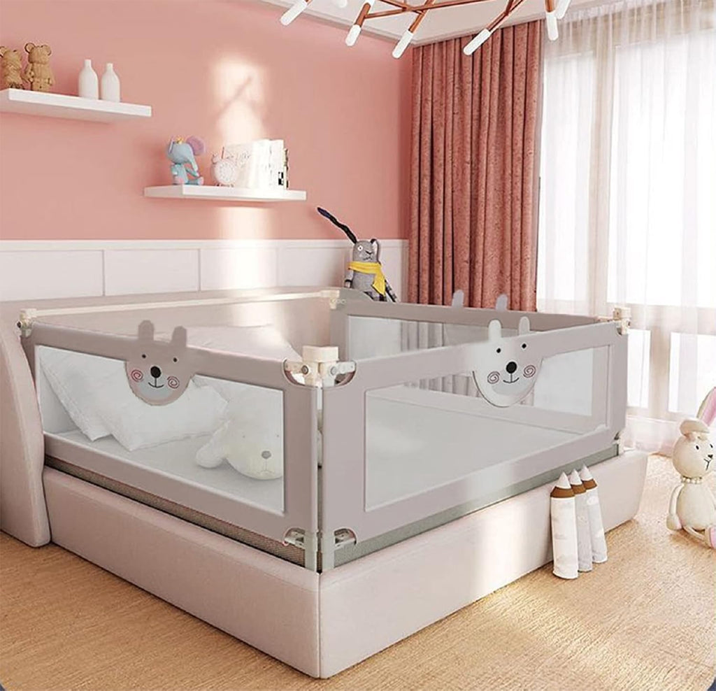 Extra Tall Vertical Lifting Bed Guardrail, Double Lock, Fits Queen Size Bed, Pack of 2 Q595776