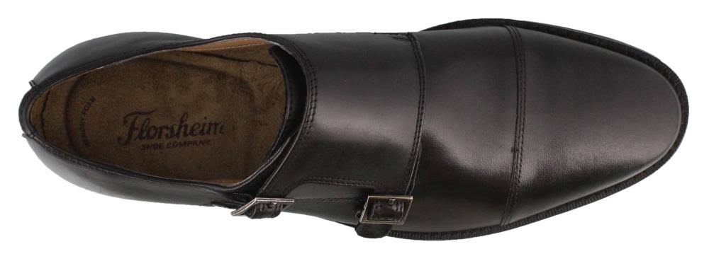 Black Double Monk Strap Shoes L9367