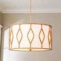 4-Light Dimmable Drum Industrial Chandelier V776