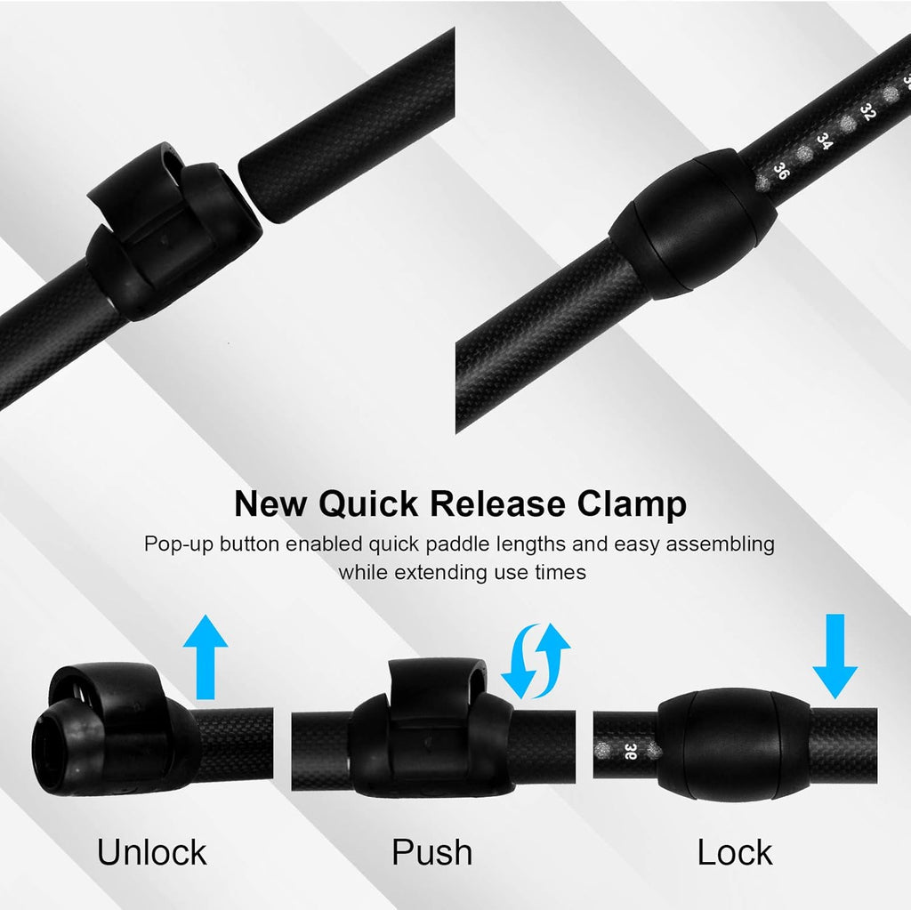 Carbon 3-PCS Adjustable SUP Paddle C8596