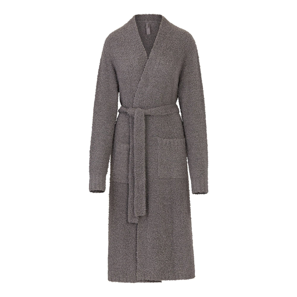 Gray Cozy Knit Robe J511