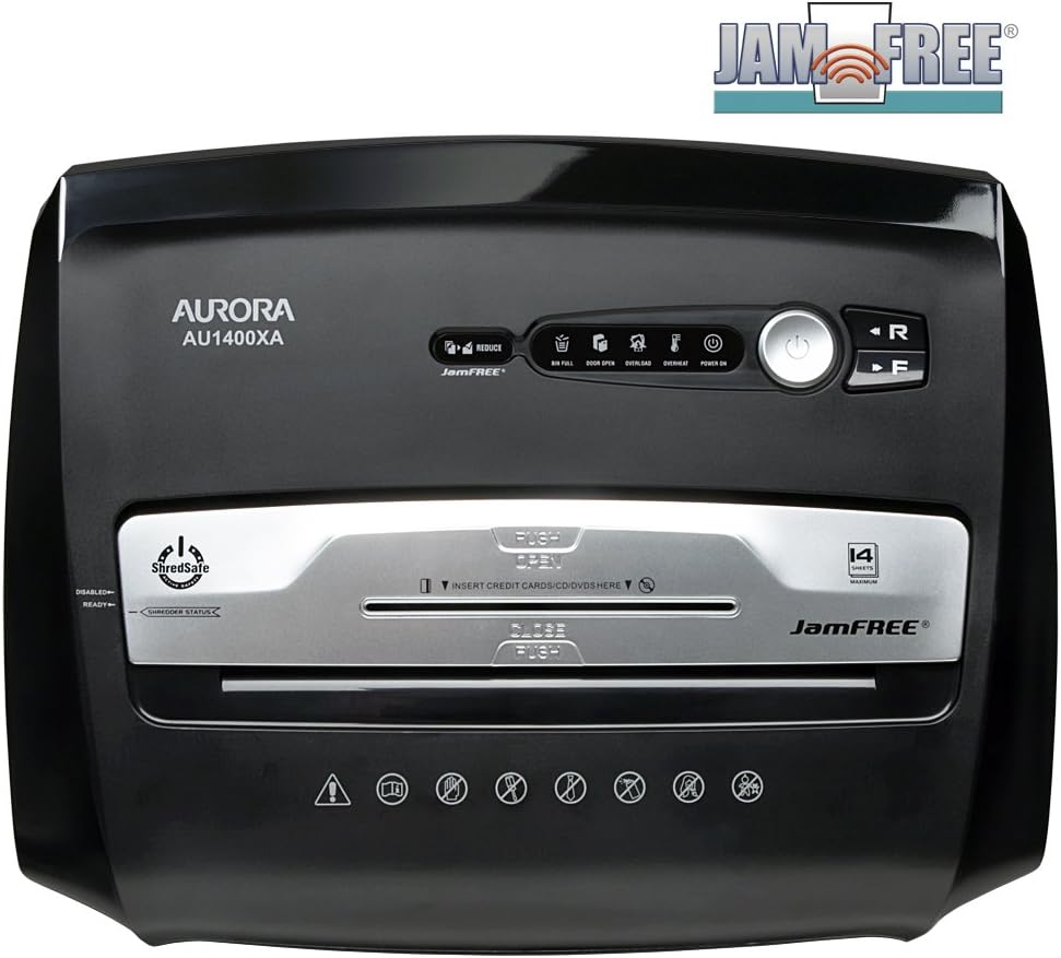 14-Sheet Crosscut Paper Shredder with Pull-Out Wastebasket P515