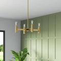 5-Light Candle Style Traditional Chandelier Satin Brass E3645