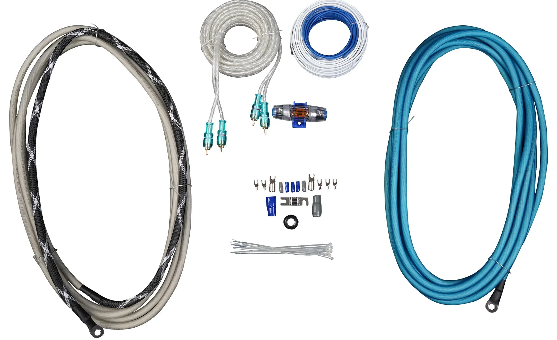 6.5" 800w Marine Boat Speakers with Amp and Wire Kit I1343