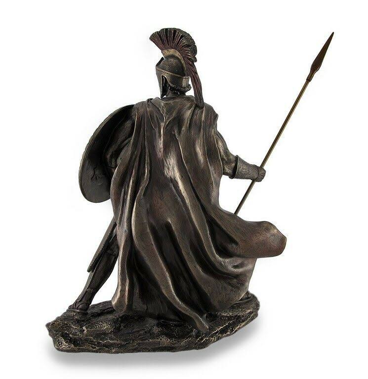 Bronze Greek Military King Leonidas Statue H265