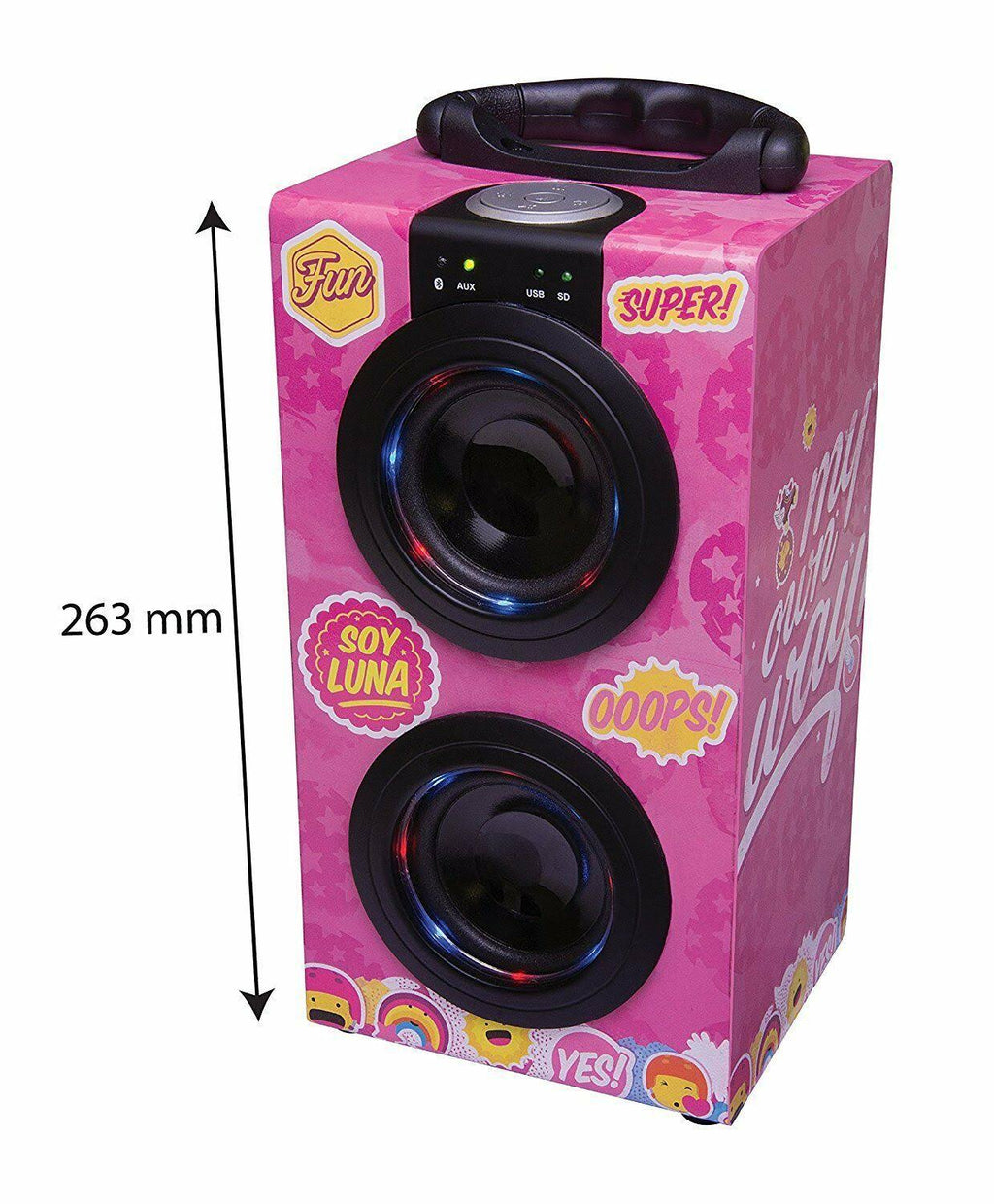Mini Tower Laptop Speakers with Bluetooth USB Ports SD MP3 J21452