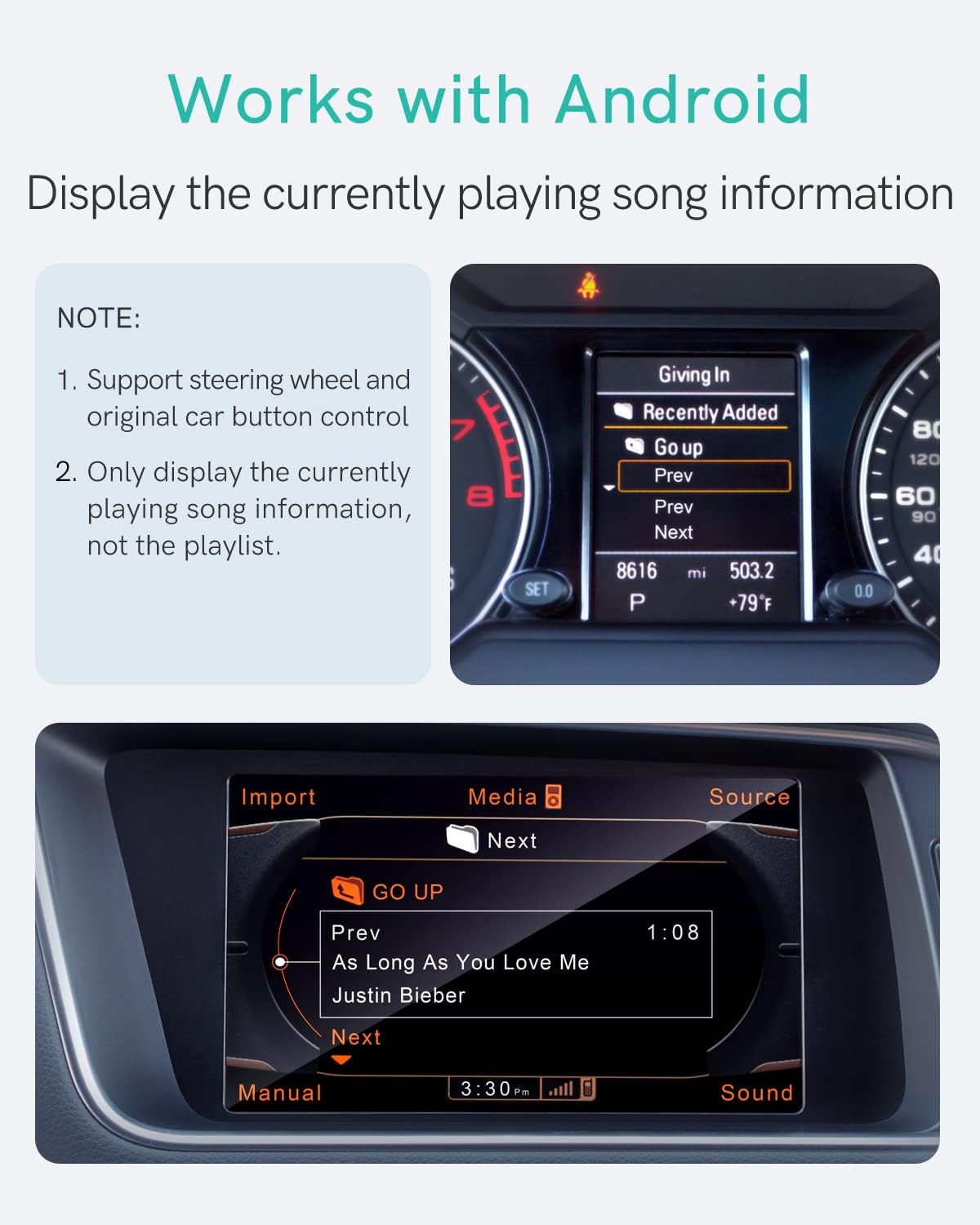 Bluetooth 5.0 aptX-HD Car Adapter Pack of 2 B32413