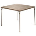 38x22 Square Folding Card and Game Table - Beige J263