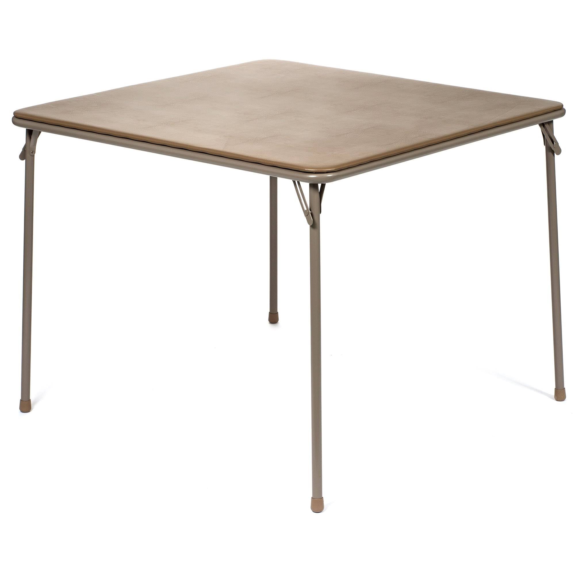 38x22 Square Folding Card and Game Table - Beige J263