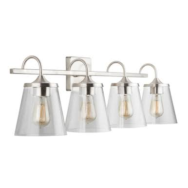 4 Light Vanity Brushed Nickel S157