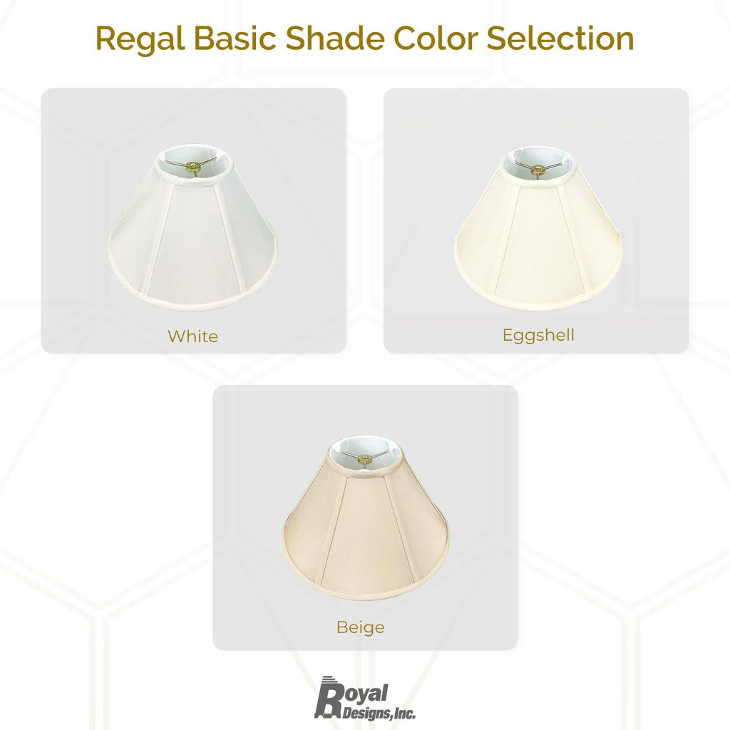 White Coolie Empire Lamp Shade, 5x14x9.5, Set of 2 D404