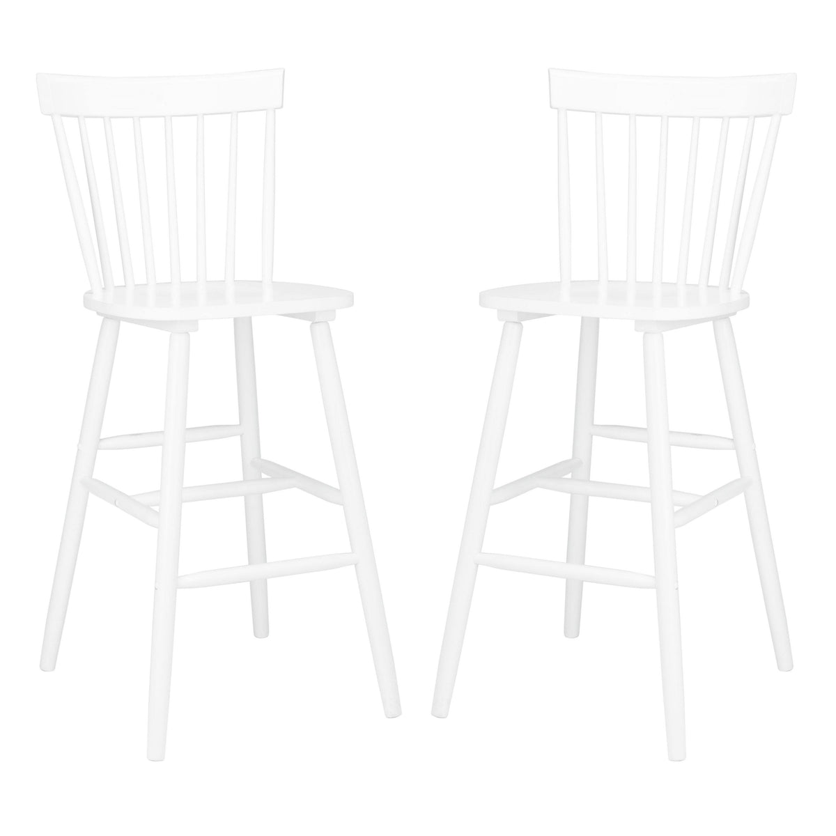 White Bar Stool (Set of 2) F645951