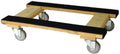 Heavy Duty American Oak Furniture Dolly 4 Wheels with Full Length Rubber Tread Dual Rail 18 X 30 with 4 Inch CASTERS T1052