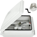 White Lid 12V RV Roof Vent with Fan M18776