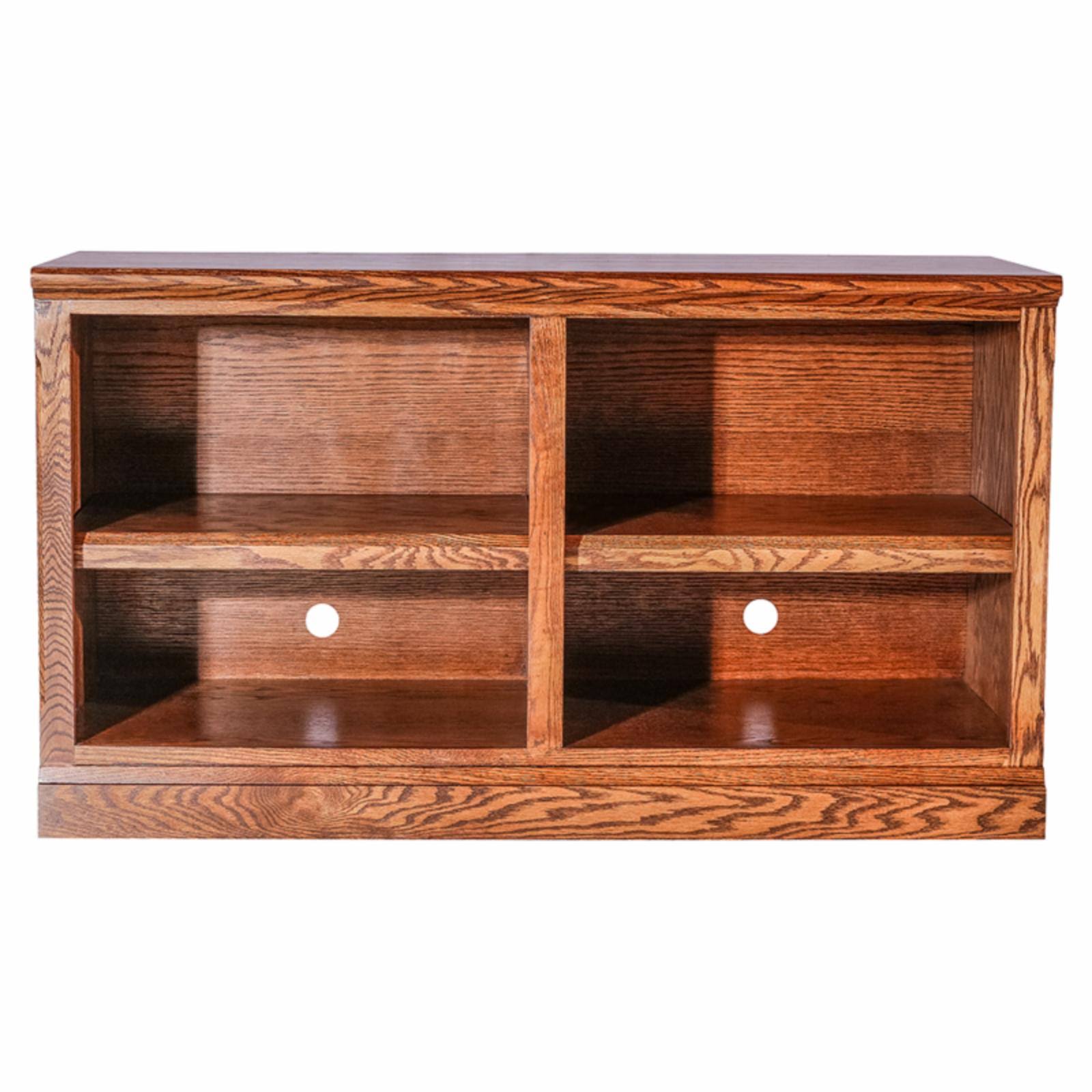 Antique Alder TV Cart with Open Shelves, 54 in. V42018