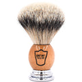 Olivewood Silvertip Badger Shaving Brush & Stand Pack of 2 N448712