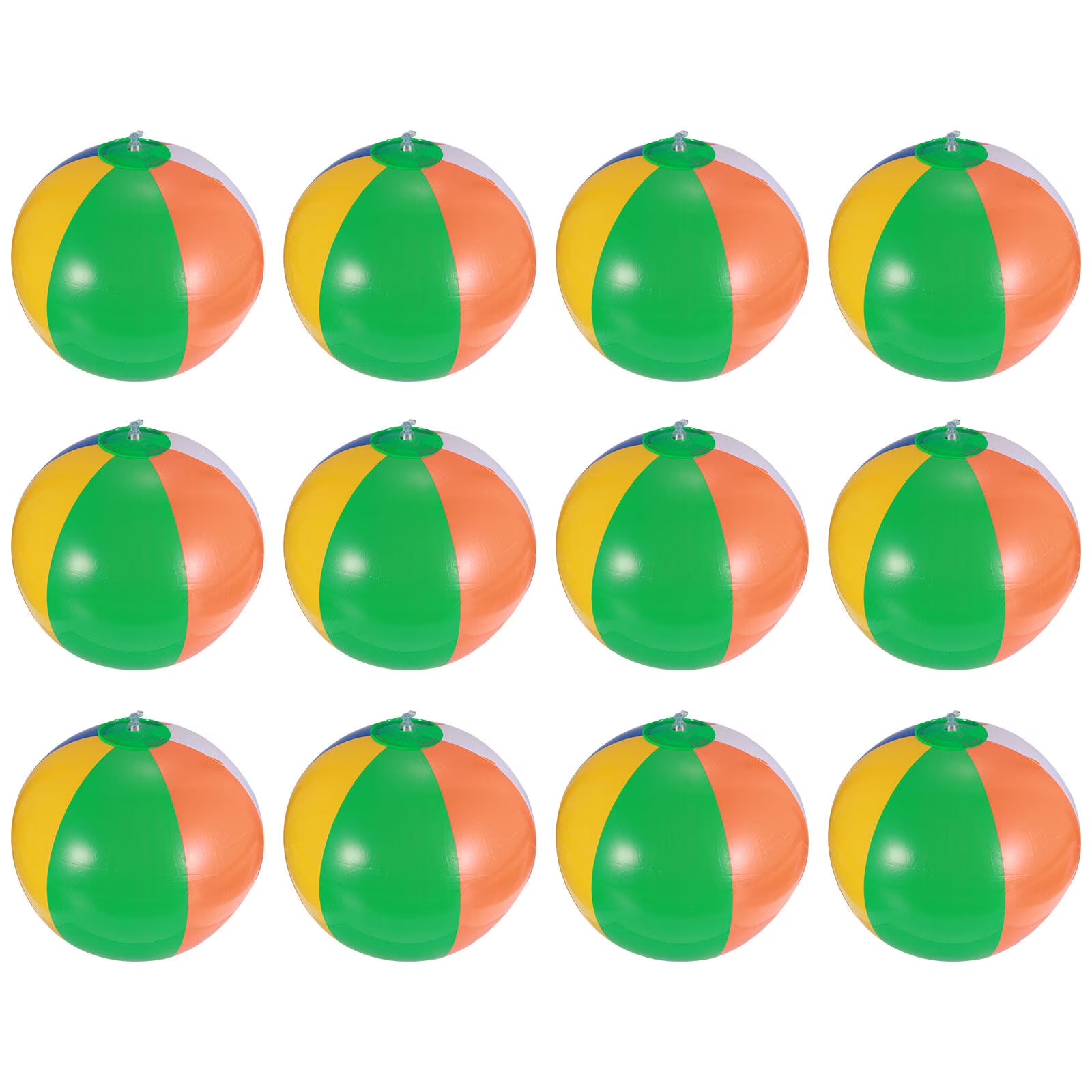 12 Pcs Inflatable Beach Balls Pool Toys W45171
