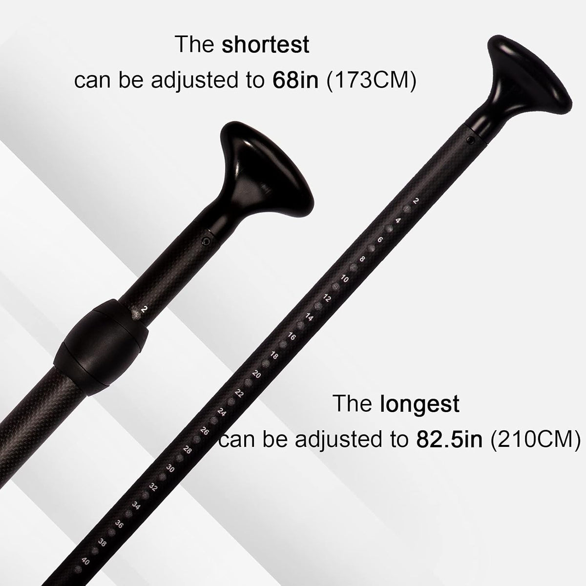 Carbon 3-PCS Adjustable SUP Paddle C8596