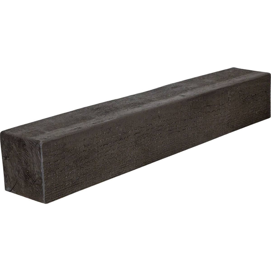 Rough Sawn Faux Wood Fireplace Mantel, Burnished Cedar E97858