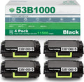 4 Pack Black High Yield Remanufactured Toner Cartridge F131865