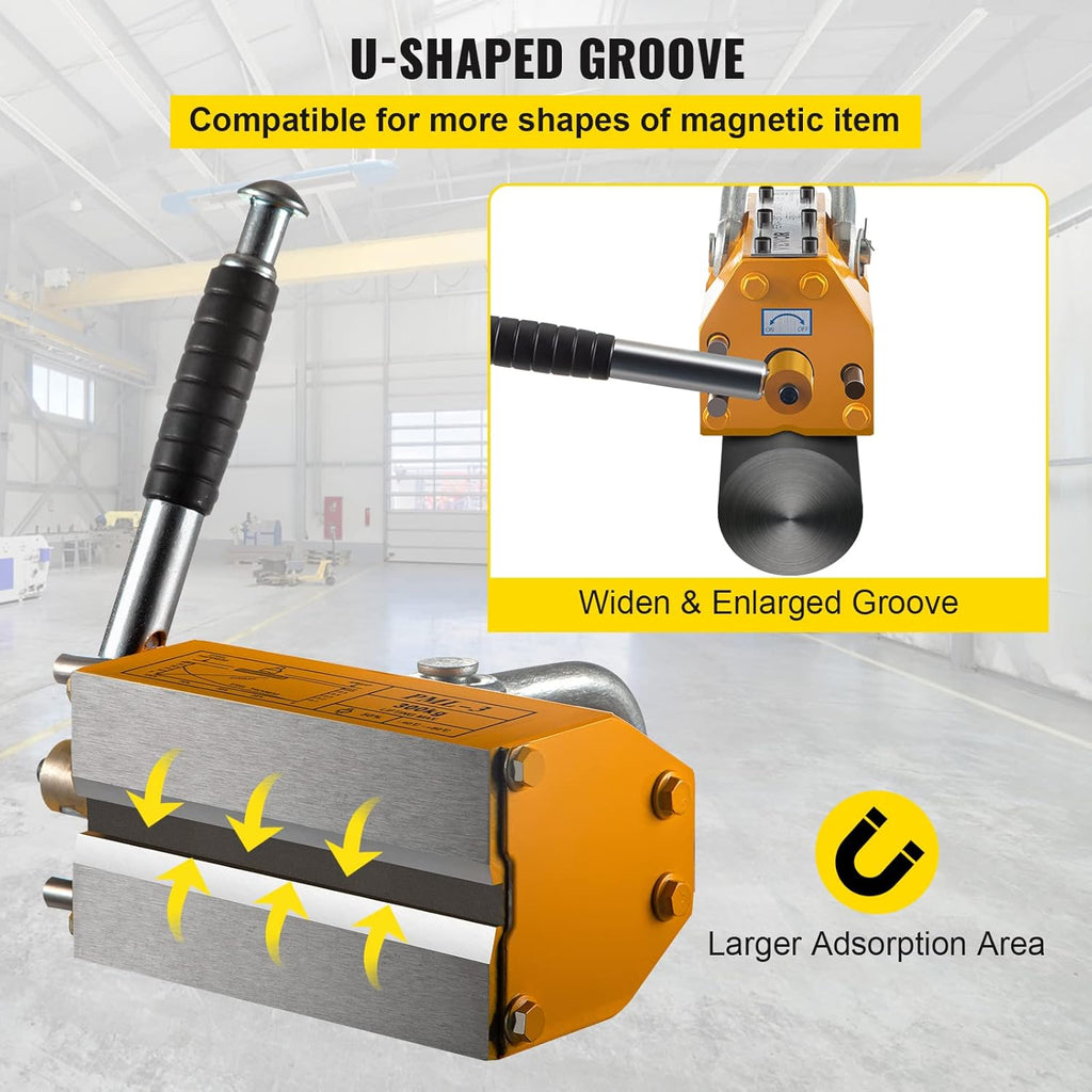 Steel Magnetic Lifter 880 LB 400 KG Neodymium Lifting Magnet Y5732