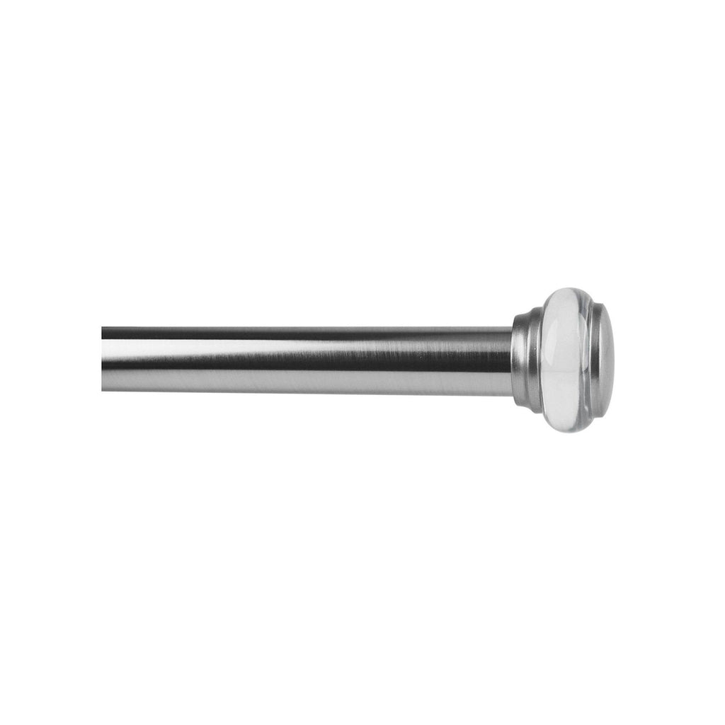 1 1/8x22 Rod Set with Finial Brushed Nickel S223