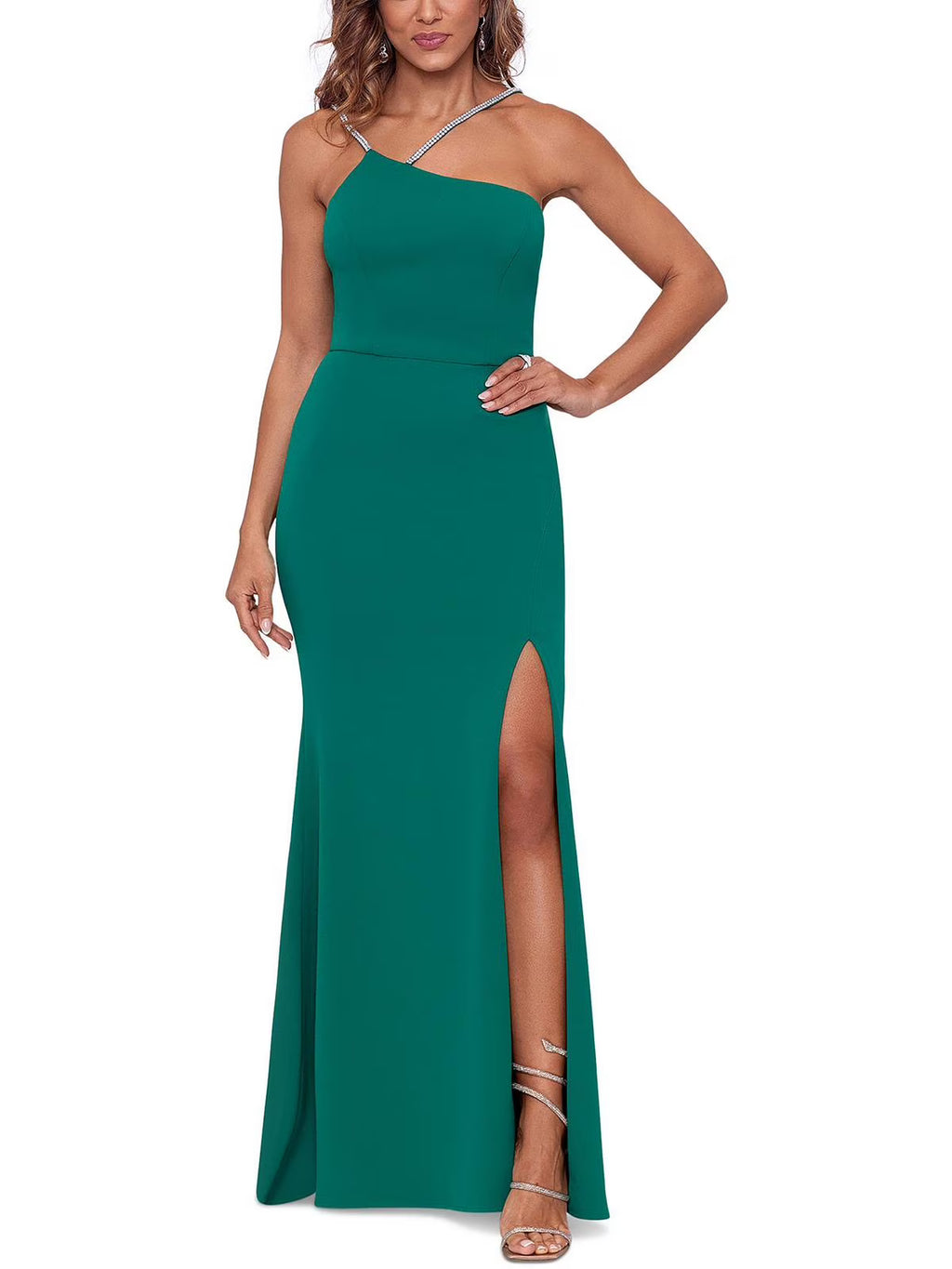 One Shoulder Long Evening Dress B280