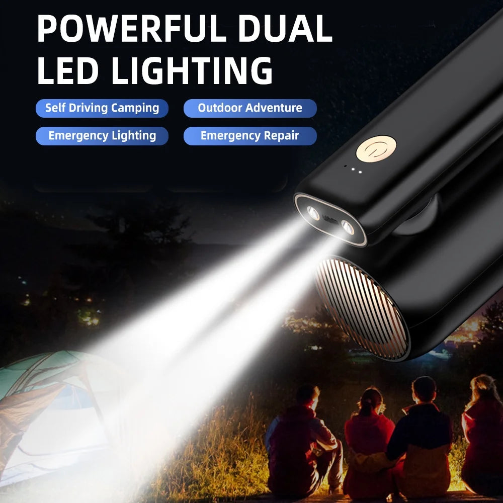 Portable Car Vacuum Cleaner with LED Light Q77796