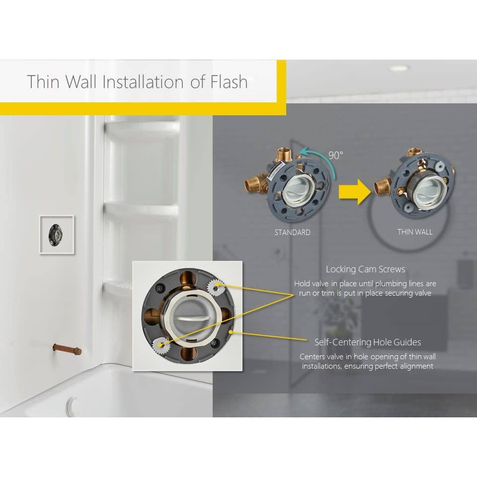 Brushed Nickel Shower Trim Kit with Cartridge B63767